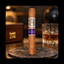 Macanudo Ecuadorian Shade Robusto cigar from Anchor & Ash Cigar Co., showing the dark, smooth wrapper and rounded shape.