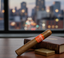 Anchor & Ash Cigars Rustico Habano Maduro Gordo cigar with dark, oily wrapper and detailed band, showcasing premium craftsmanship.