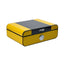 Anchor & Ash Cigar Co NYC Yellow Humidor with 40 cigar capacity, featuring a vibrant yellow exterior and sleek cigar storage interior.